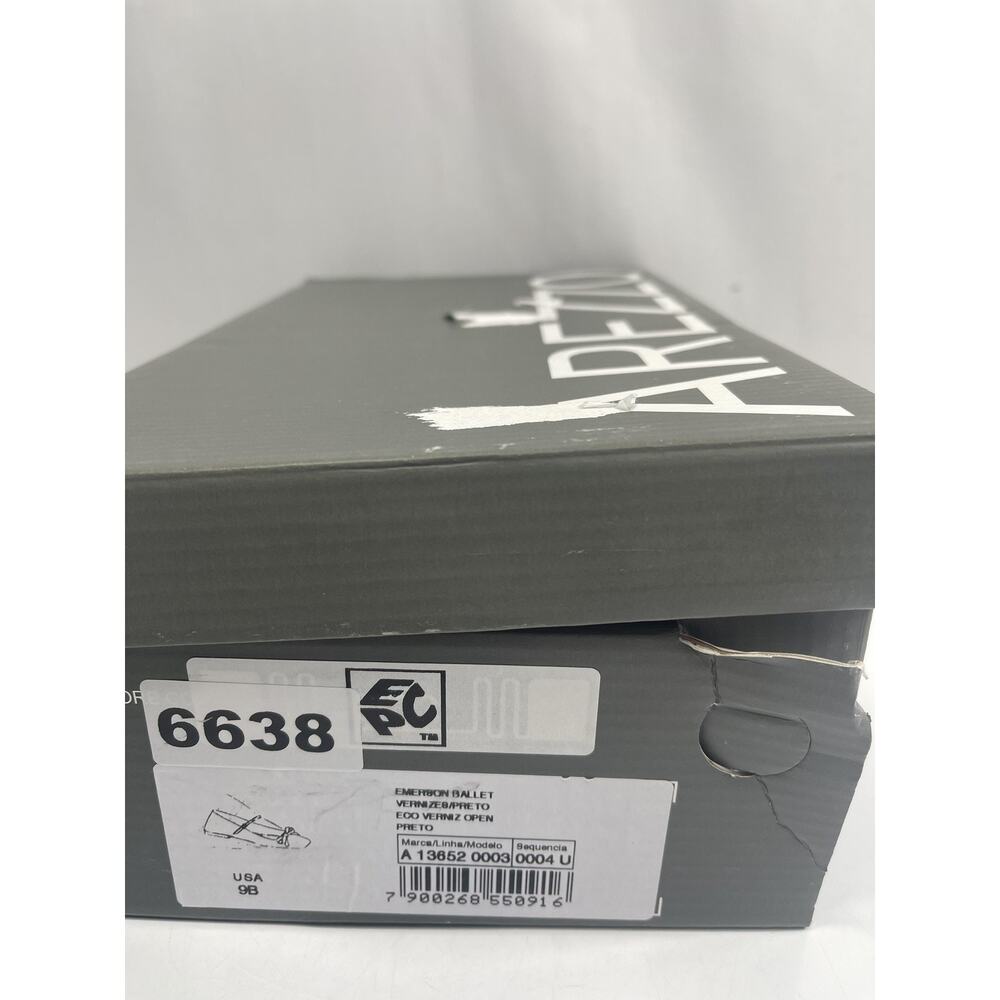 Arezzo Emerson Ballet Shoes Women's Size 9 Black Mary Jane Flats Bow Patent - Picture 14 of 15